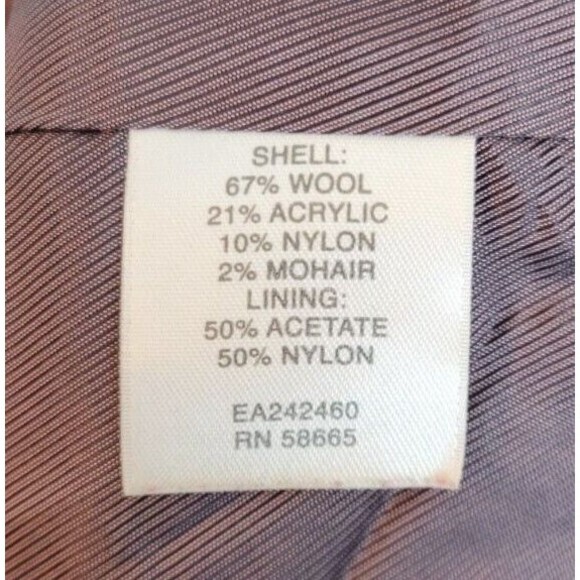 Classiques Entier Tweed Wool Blend Blazer Jacket Size L - Picture 4 of 6